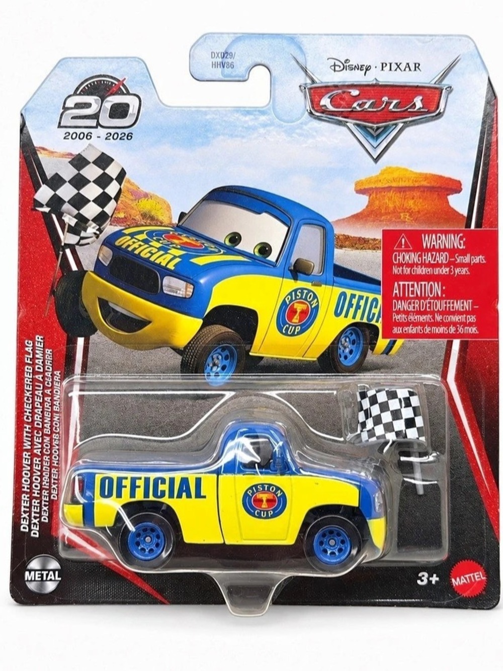Mattel Disney Pixar Cars Official #20 2006-2026 Die-Cast Toy Car NWT